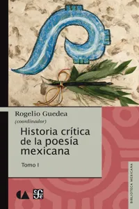 Historia crítica de la poesía mexicana. Tomo I_cover