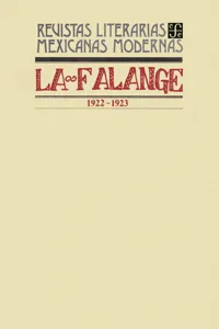 La Falange, 1922-1923_cover