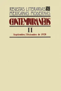 Contemporáneos II, septiembre–diciembre de 1928_cover