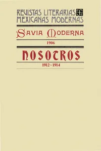 Savia Moderna, 1906. Nosotros, 1912-1914_cover