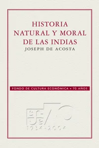 Historia natural y moral de las Indias_cover