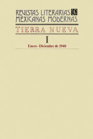 Tierra nueva I, enero-diciembre de 1940