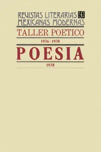 Taller poético, 1936-1938. Poesía, 1938_cover