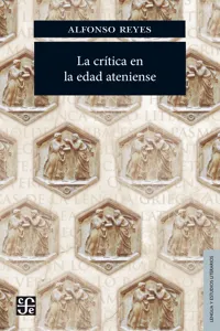 La crítica en la edad ateniense_cover