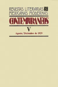 Contemporáneos V, agosto–diciembre de 1929_cover