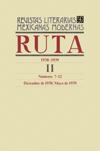 Ruta 1938-1939 II, números 7-12, diciembre de 1938-mayo de 1939_cover