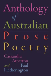 The Anthology of Australian Prose Poetry_cover