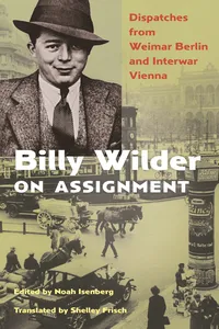 Billy Wilder on Assignment_cover