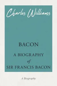 Bacon - A Biography of Sir Francis Bacon_cover