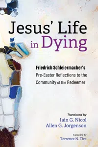Jesus' Life in Dying_cover