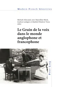 Le Grain de la voix dans le monde anglophone et francophone_cover