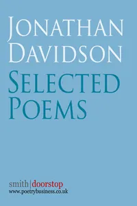 Jonathan Davidson: Selected Poems_cover