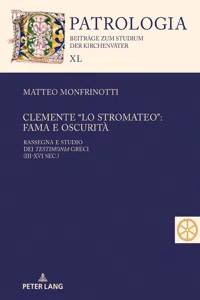 Clemente lo Stromateo: fama e oscurità_cover