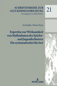 Expertise zur Wirksamkeit von Maßnahmen des Spieler- und Jugendschutzes: Ein systematischer Review_cover