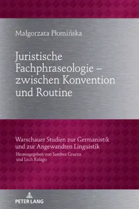 Juristische Fachphraseologie zwischen Konvention und Routine_cover