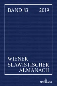 Wiener Slawistischer Almanach Band 83/2019_cover