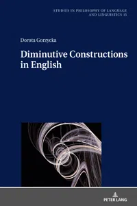Gorzycka, Diminutive Constructions in English_cover