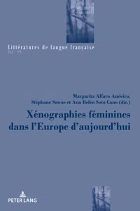 Xénographies féminines dans lEurope daujourdhui_cover