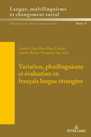 Variation, plurilinguisme et évaluation en français langue étrangère