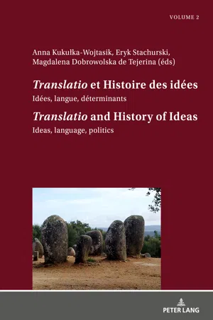 «Translatio» et Histoire des idées / «Translatio» and the History of Ideas
