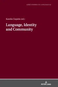 Language, Identity and Community_cover