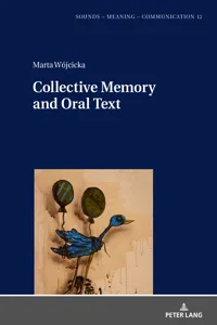 Collective Memory and Oral Text_cover