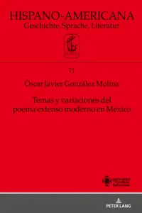 Temas y variaciones del poema extenso moderno en México_cover