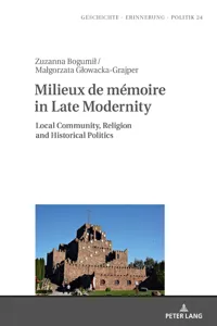 Milieux de mémoire in Late Modernity_cover