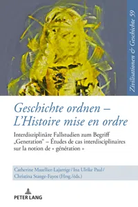 Geschichte ordnen LHistoire mise en ordre_cover