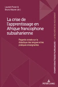 La crise de lapprentissage en Afrique francophone subsaharienne_cover