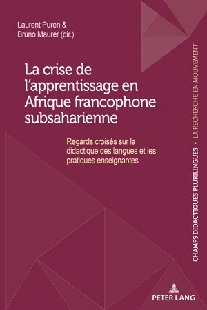 La crise de lapprentissage en Afrique francophone subsaharienne