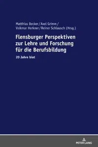 Flensburger Perspektiven zur Lehre und Forschung für die Berufsbildung_cover