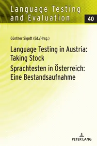 Language Testing in Austria: Taking Stock/Sprachtesten in Österreich: Eine Bestandsaufnahme_cover