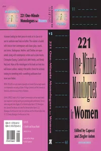 60 Seconds to Shine: 221 One-Minute Monologues for Women_cover