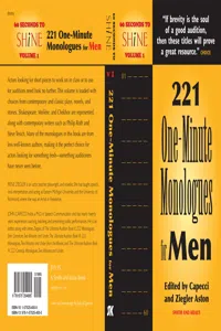 60 Seconds to Shine: 221 One-Minute Monologues for Men_cover