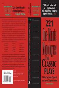 60 Seconds to Shine: 221 One-Minute Monologues from Classic Plays_cover