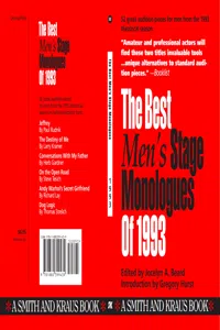 The Best Men's Stage Monologues 1993_cover