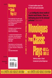 Monologues from Classic Plays 468 B.C. to 1960 A.D._cover