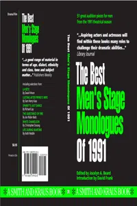 The Best Men's Stage Monologues 1991_cover