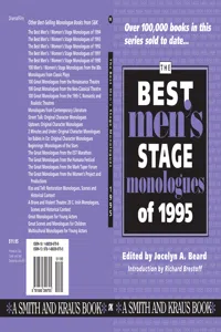 The Best Men's Stage Monologues 1995_cover