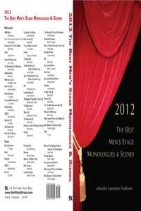 The Best Men's Stage Monologues 2012_cover