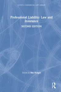 Professional Liability: Law and Insurance_cover