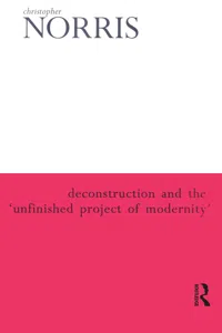 Deconstruction and the 'Unfinished Project of Modernity'_cover