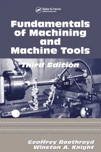 Fundamentals of Metal Machining and Machine Tools_cover