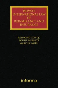 Private International Law of Reinsurance and Insurance_cover