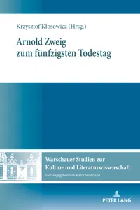 Arnold Zweig zum fünfzigsten Todestag_cover