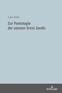 Zur Poetologie der «stanzen» Ernst Jandls_cover