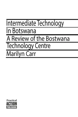 [PDF] Intermediate Technology in Botswana by Marilyn Carr ...