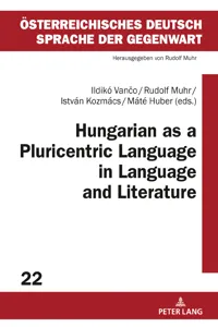 Hungarian as a Pluricentric Language in Language and Literature_cover