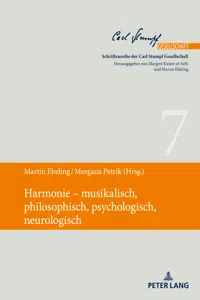 Harmonie musikalisch, philosophisch, psychologisch, neurologisch_cover